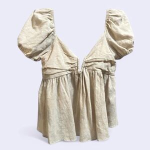 C’isa Romantic Puff Sleeve Blouse Top